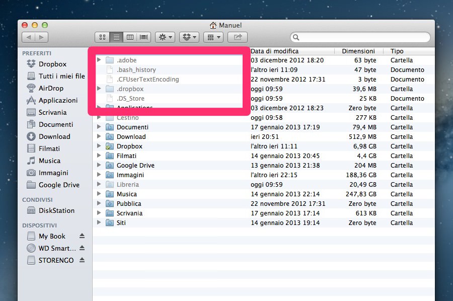 [Come si fà] Mac OS X come visualizzare  i file nascosti