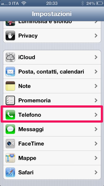 Come nascondere il numero su iPhone