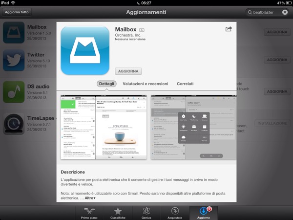 Mailbox si aggiorna e riceve importanti novità