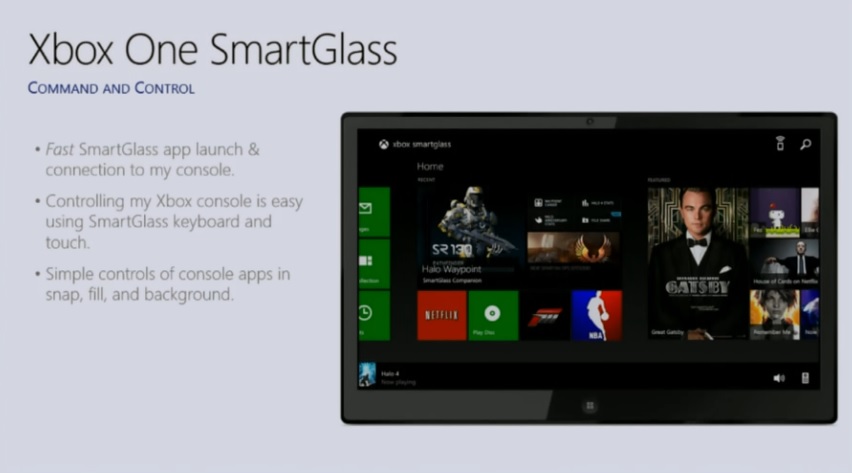 Microsoft rilascia l’applicazione Xbox One SmartGlass