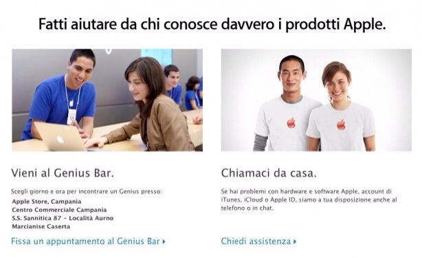 Genius Bar: Apple consiglia di risolvere i problemi online