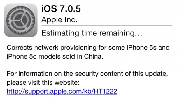 Apple rilascia iOS 7.0.5, ma non è quello che ci si aspettava