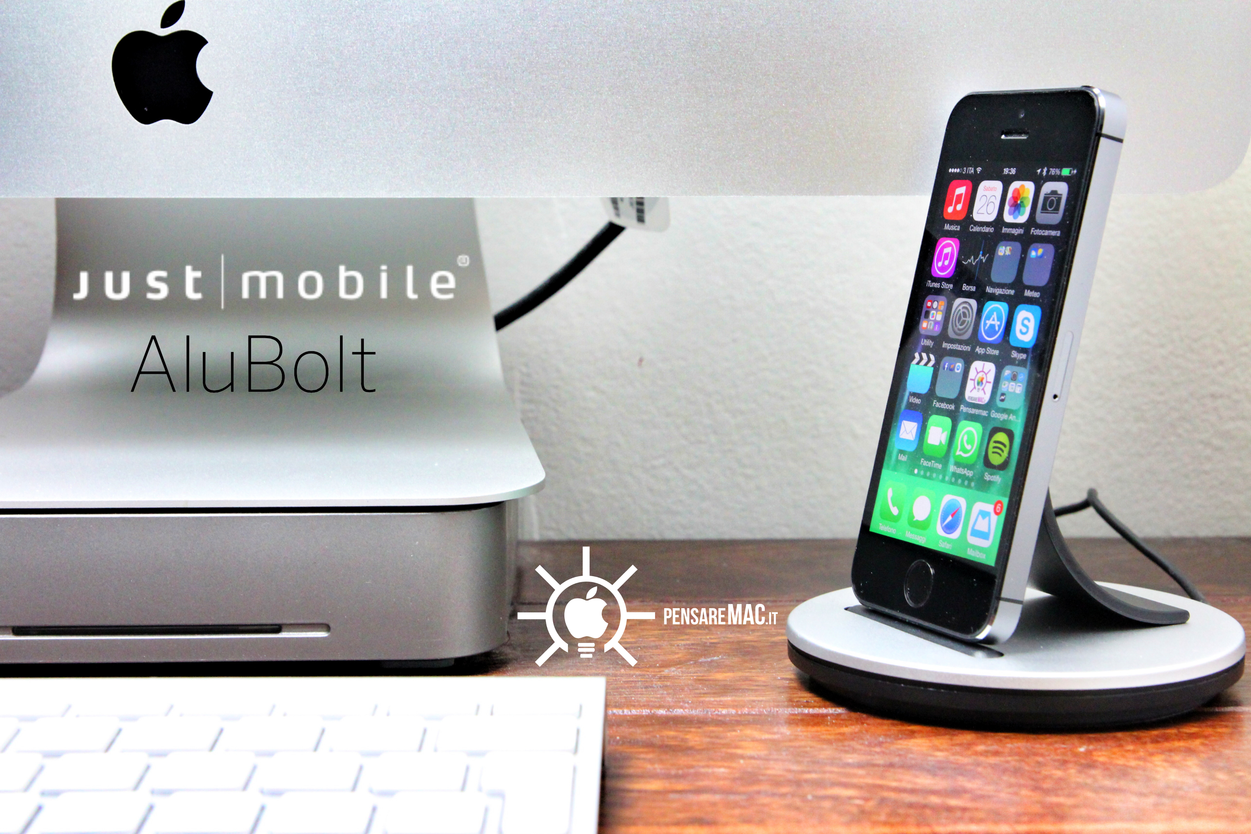 [Recensione] Just Mobile AluBolt, docking station per iPhone tra design e alluminio