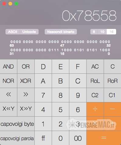 calcolatrice gratis per mac