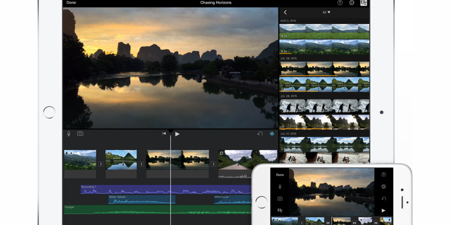 Aggiornato iMovie con supporto 4k per iPhone 6s, 6s Plus e iPad Pro