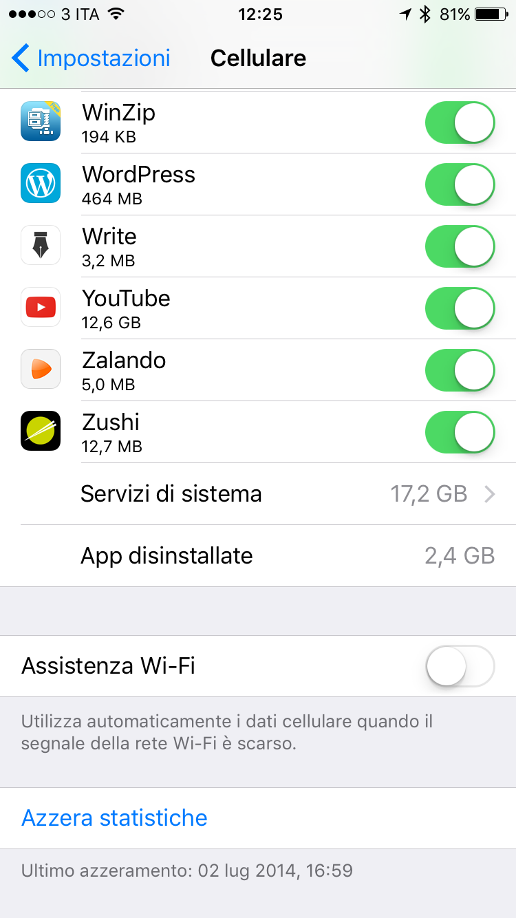 Configurare l'APN sull'iPhone